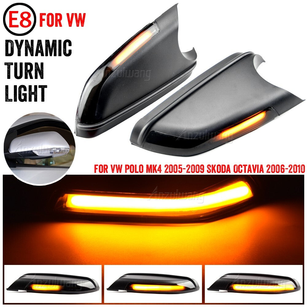 Dynamic Turn Signal Light for VW POLO MK4 FL Vento for Skoda Octavia 2004-2010