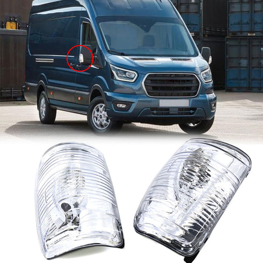 Left+Right Side Mirror Turn Signal Light For 2015-22 for Ford Transit 150 250 350HD