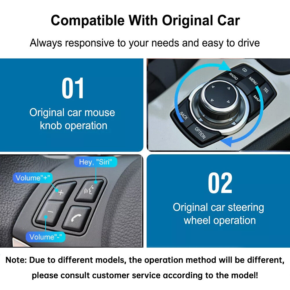 for BMW NBT 1 2 3 4 5 Series F10 X1 X3 F25 F26 F48 Wireless CarPlay Android Auto
