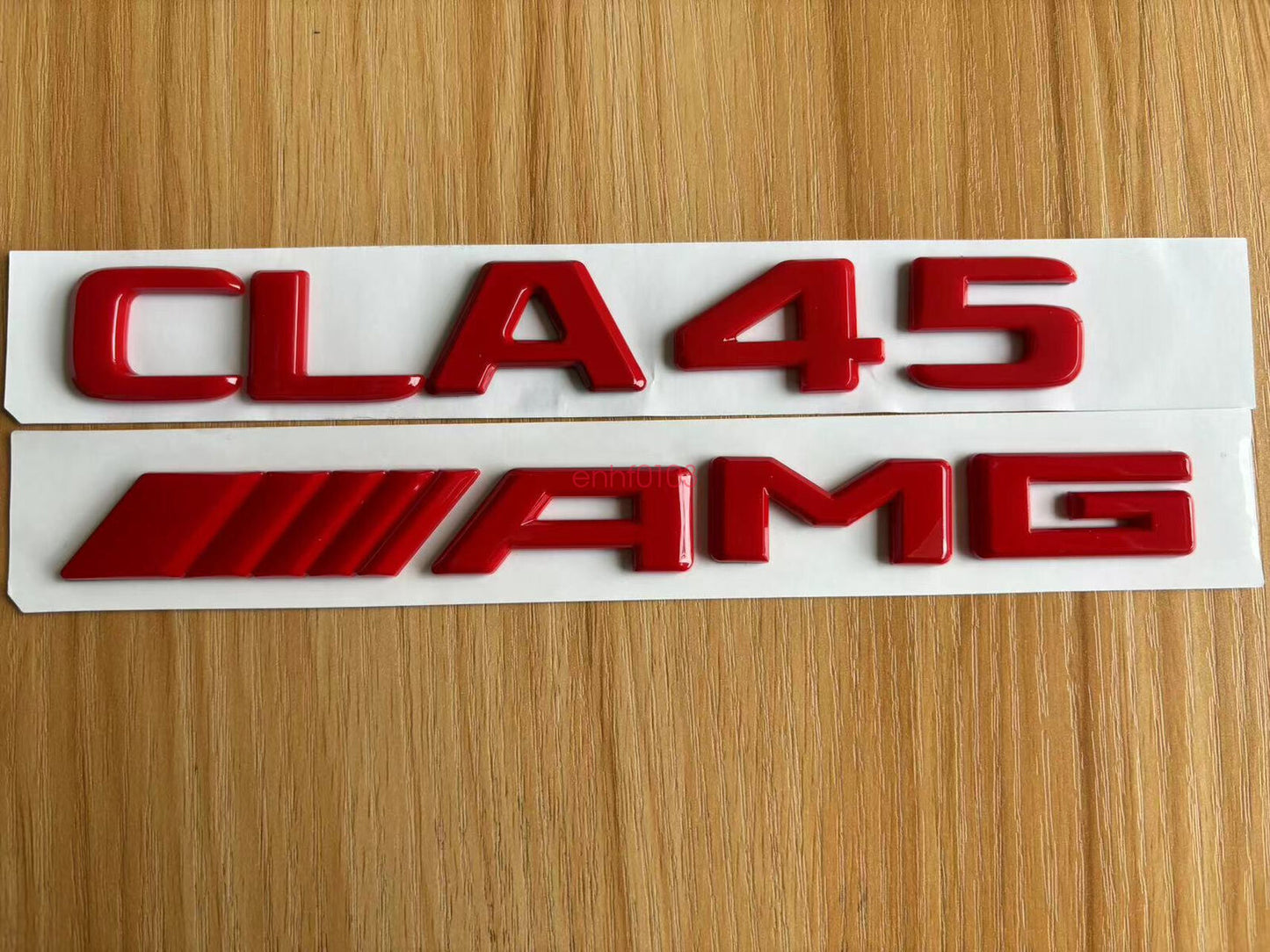 Glossy Red 3D CLA45 AMG Numerical Letter Trunk Badge for Mercedes-Benz