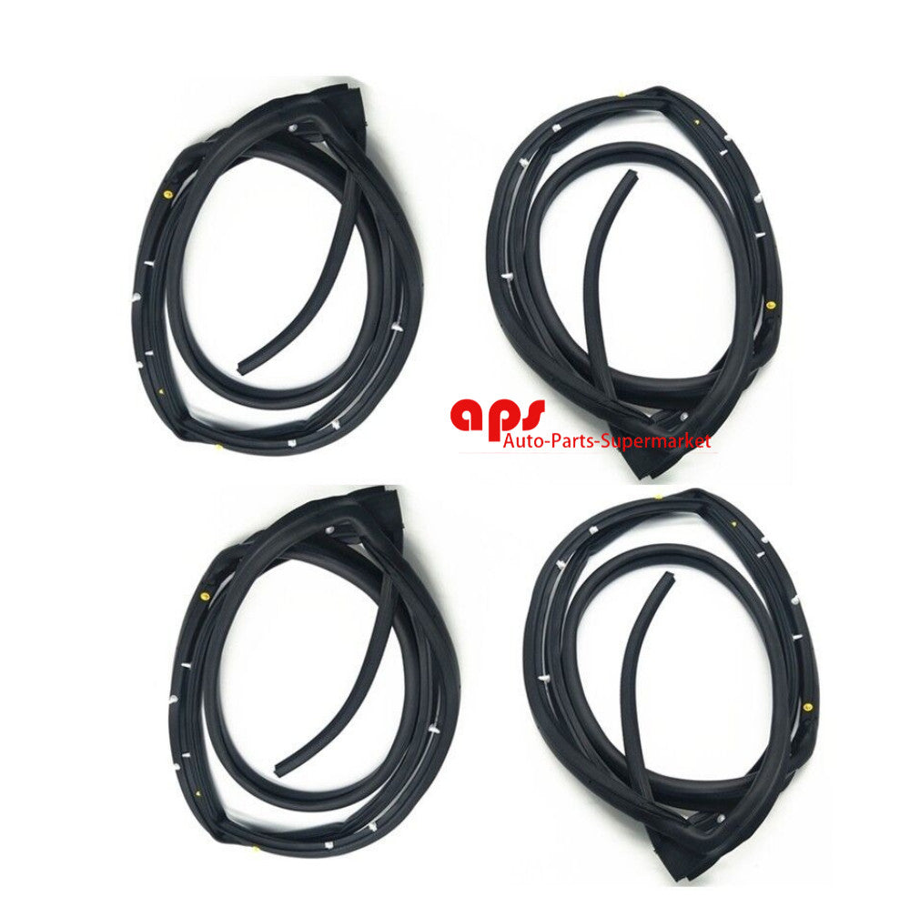 Suitable for 2003-2007 for Honda Accord door weatherstrip 4-piece Slence open-end washer on the door