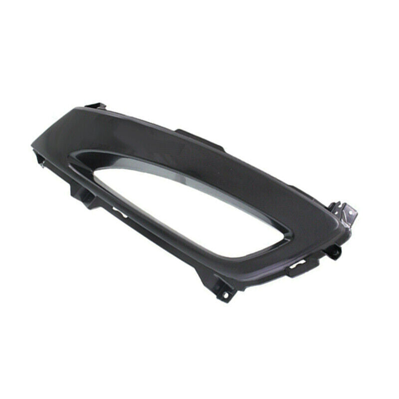 A pair of front fog light cover and fog light frame trims for Kia K5 Optima 2011, 2012, and 2013.