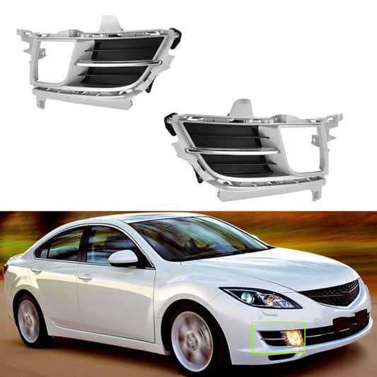 Front Bumper Fog Light Chrome Cover 1 Pair for Mazda 6 2009-2010