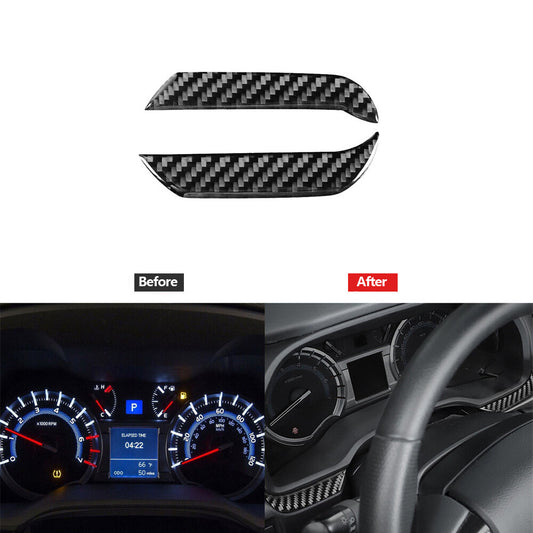 Carbon Fiber Console Side Decorative Cover Trim for Toyota 4Runner 2010-2020