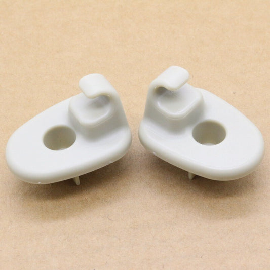 2-Pack Inner Sunshade Clip Holder Bracket (Beige) for Jeep Freeman and for Dodge Nitro