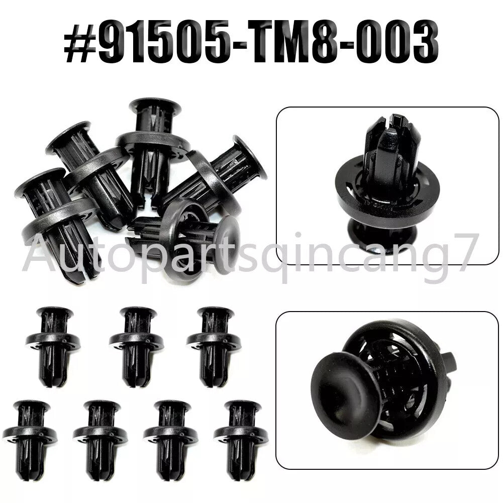 100x 91505TM8003 Push Type Clips Fits for Honda for Acura Part 91505-TM8-003