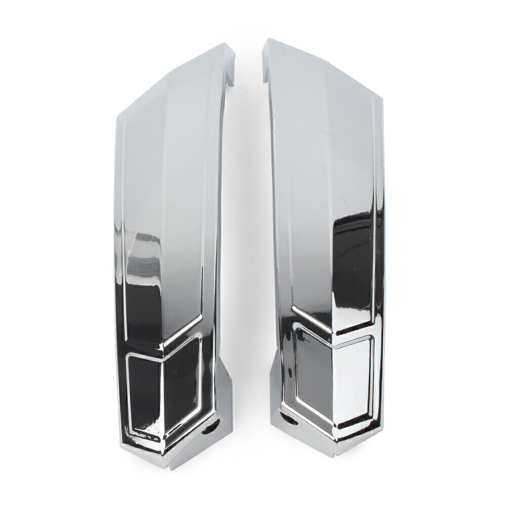 For Victory 2010-14 Cross Roads Silver Pair Saddlebag Hinge Cover Protect