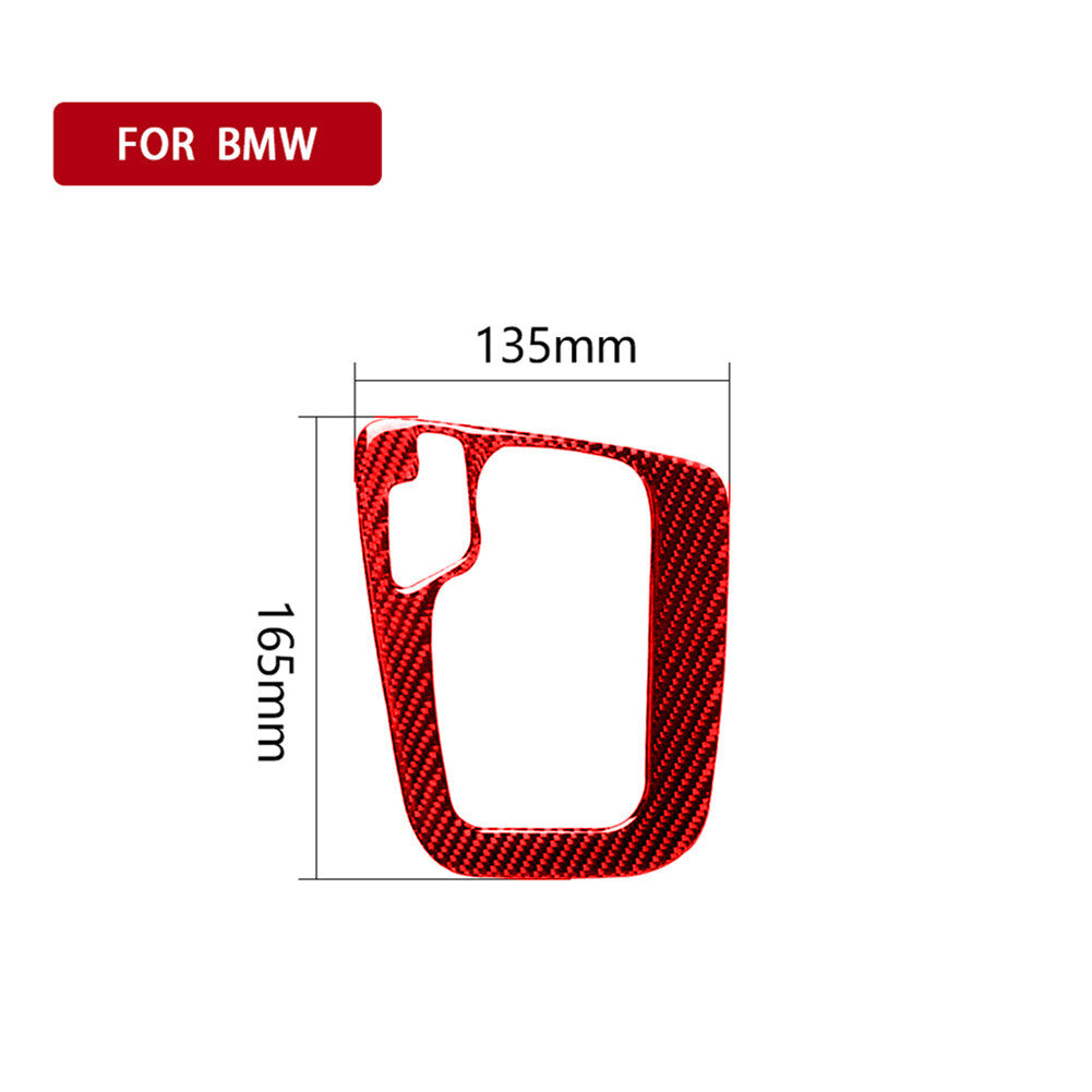 Red carbon fiber gear shift cover trim suitable for BMW 3 Series E46 1998-05