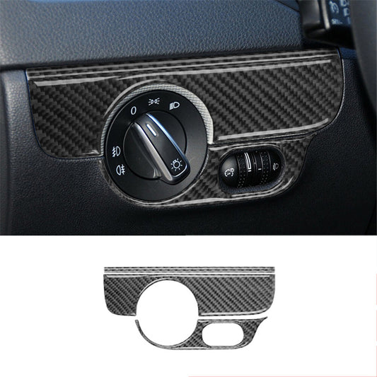 Carbon fiber headlight console trim for Volkswagen for Jetta sedan 2011-2014