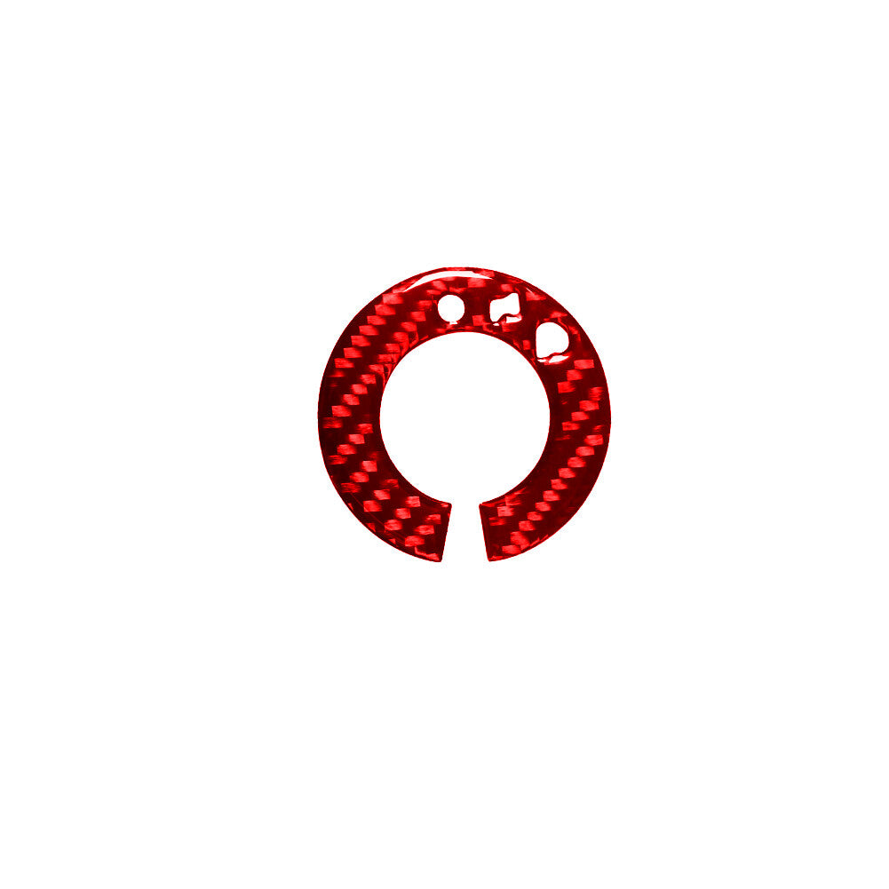 Red Carbon Fiber Interior Dim light control Cover Trim for Ford Fiesta 2011-2015