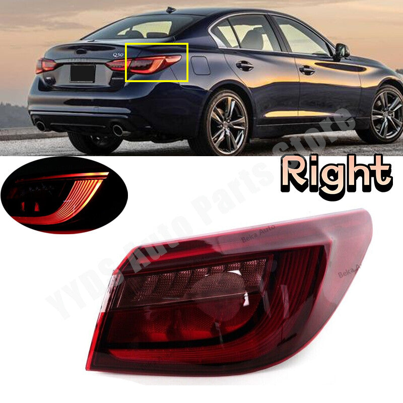 LED Exterior Taillight Assembly and Brake Light (Right) for Infiniti Q50/Q50L 2018-2021