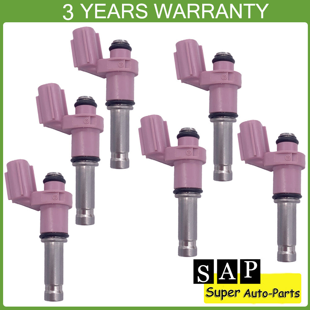 Set of 6 Fuel Injectors for Lexus IS350 GS350 2006-2015 GS450h IS F 23250-31070