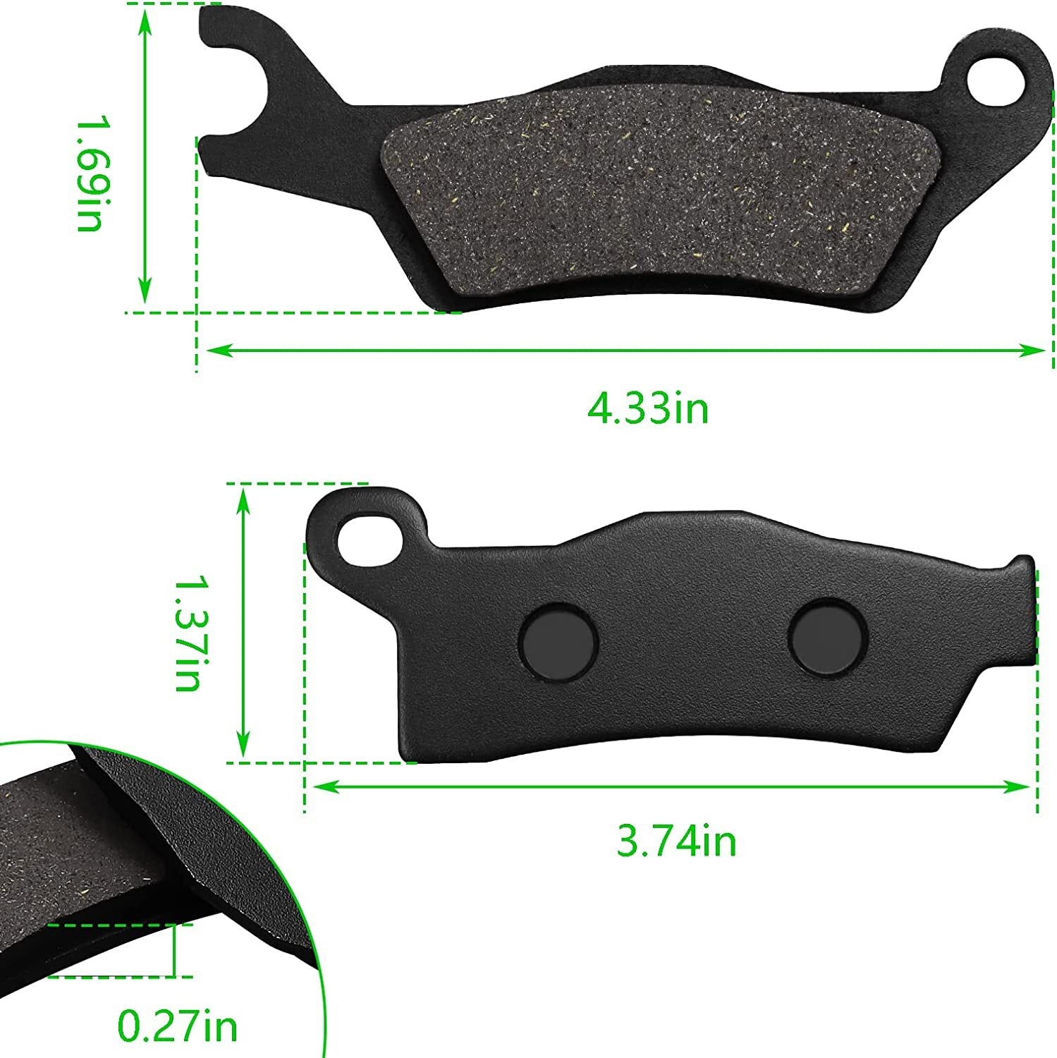 Brake Pads for Can-Am Outlander 450 500 570 650 800 850 1000 2013-2021 705601014