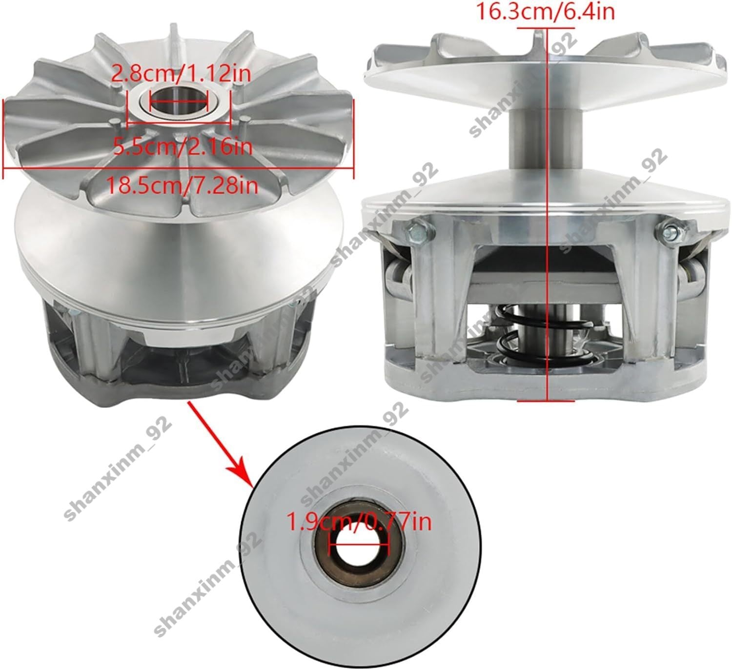 Primary Drive Clutch 1322996 for 2010-2014 for Polaris Ranger RZR Sportsman 800