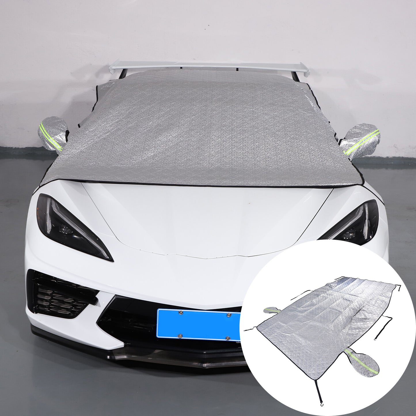 ABS carbon fiber exterior mirror cover trim for Toyota Tenderra 2022 - 2023