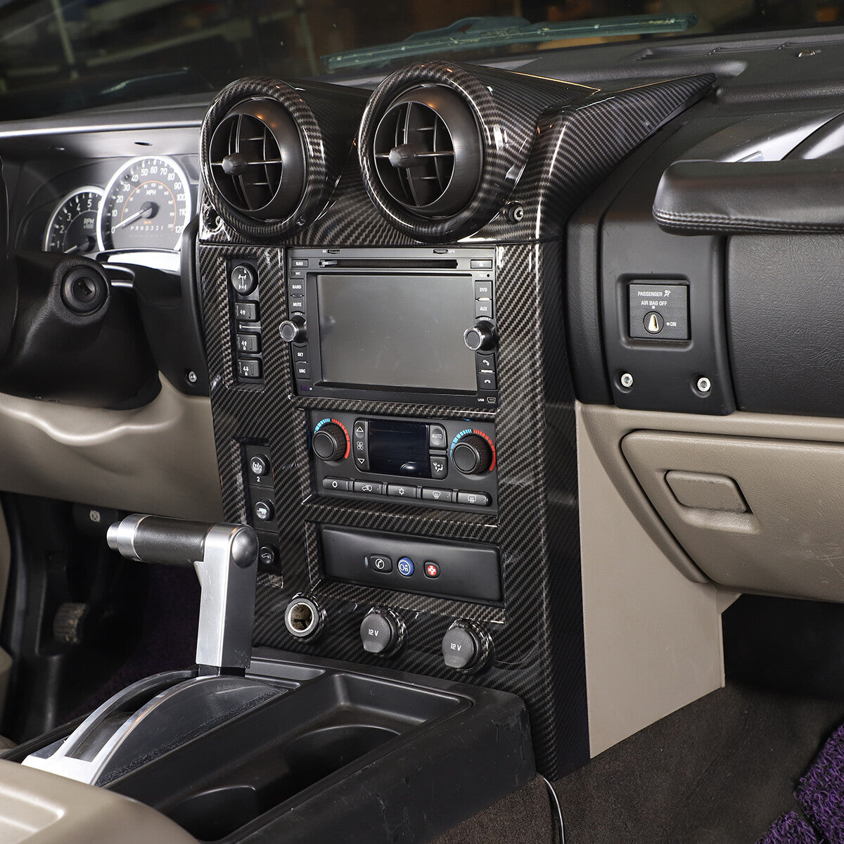 Pear wood ABS interior door handle frame cover trim for Toyota Tundra 2022-2023
