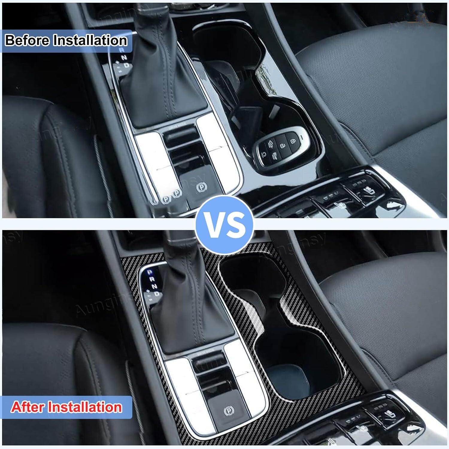 Carbon Fiber Style For 2022-2025 for Hyundai for Tucson Car Gear Shift Panel Cover Trim?