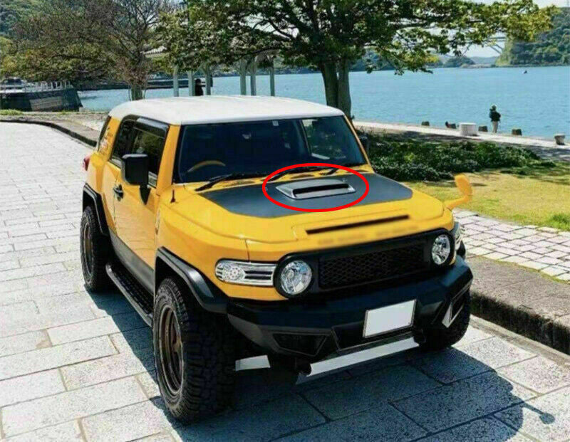 1P Black Front Engine Hood Air Outlet Vent Cover for Toyota FJ Cruiser 2007-2014