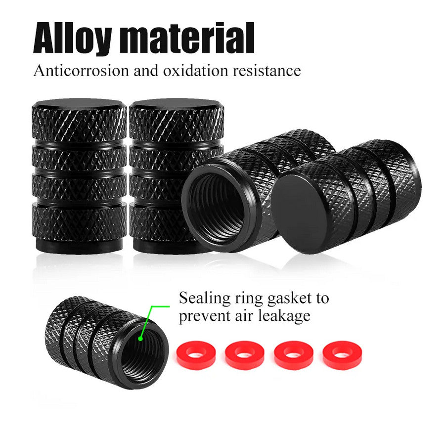 4-piece car tire valve cover rod air dust cover dustproof blue rocket  for ford