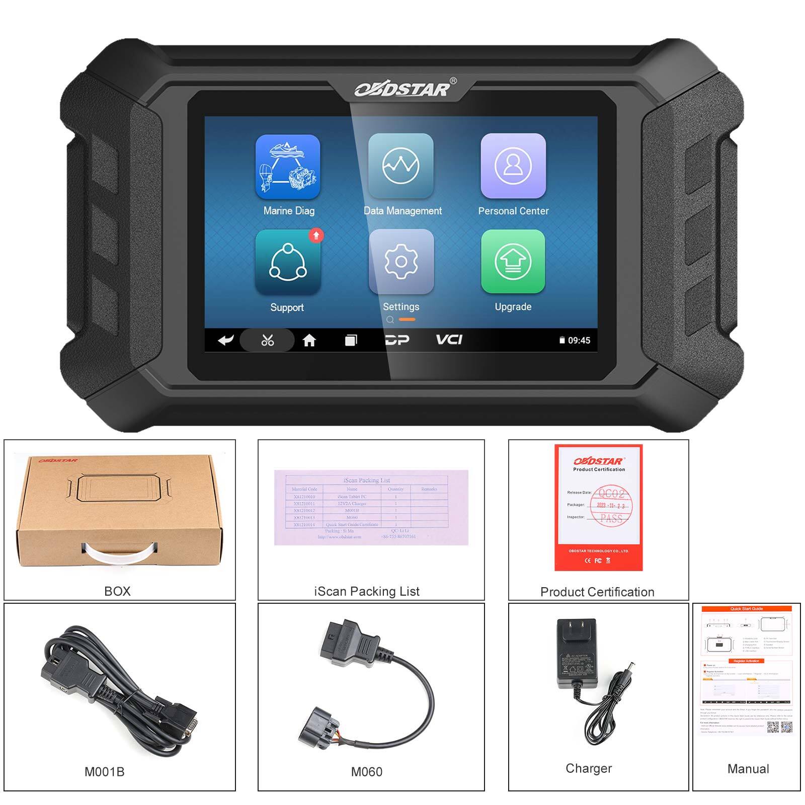 OBDSTAR iScan for MERCURY Marine Diagnostic Tool Code Read Scanner + M064 Cable