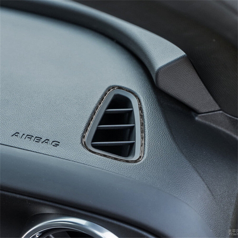 Carbon Fiber Defogger Vent Outlet Cover for Chevrolet Camaro 2016-23 Accessories