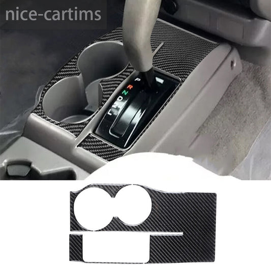 Carbon 2WD Automatic Gear Shift Cup Holder Panel Cover for Toyot@ Tacom@ 2001-04