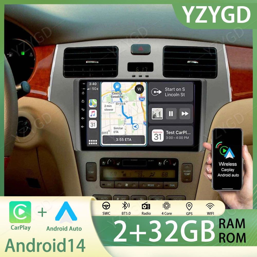 Apple Carplay 9GPS Navi for Lexus ES300 ES330 XV30 2001-2006 Car Stereo Radio