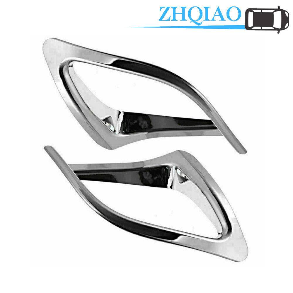 2PCS Rear Bumper Fog Light Lamp Decor Cover Trim Fit for Toyota Highlander 2014-2017