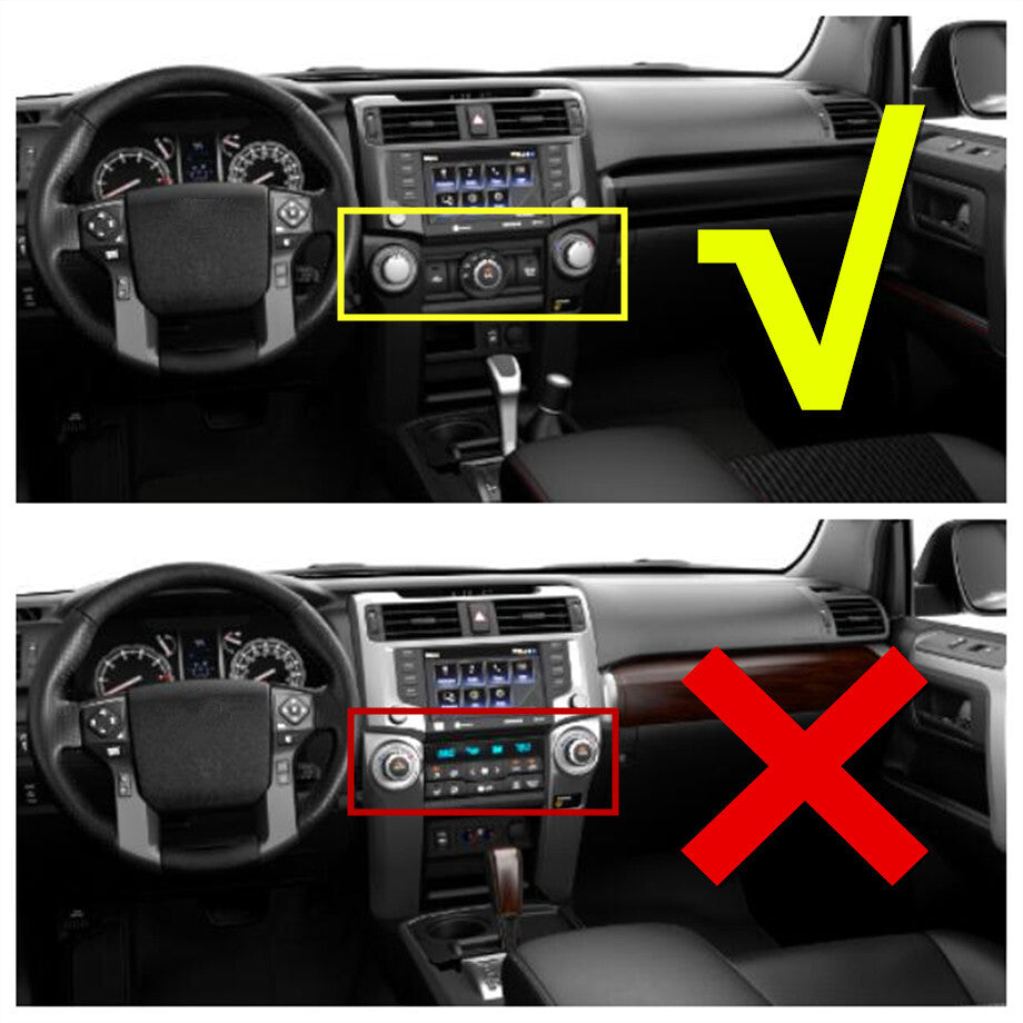 Red 3P Internal AC Switch Blade Cover Decorative Ring for Toyota 4Runner 10-23