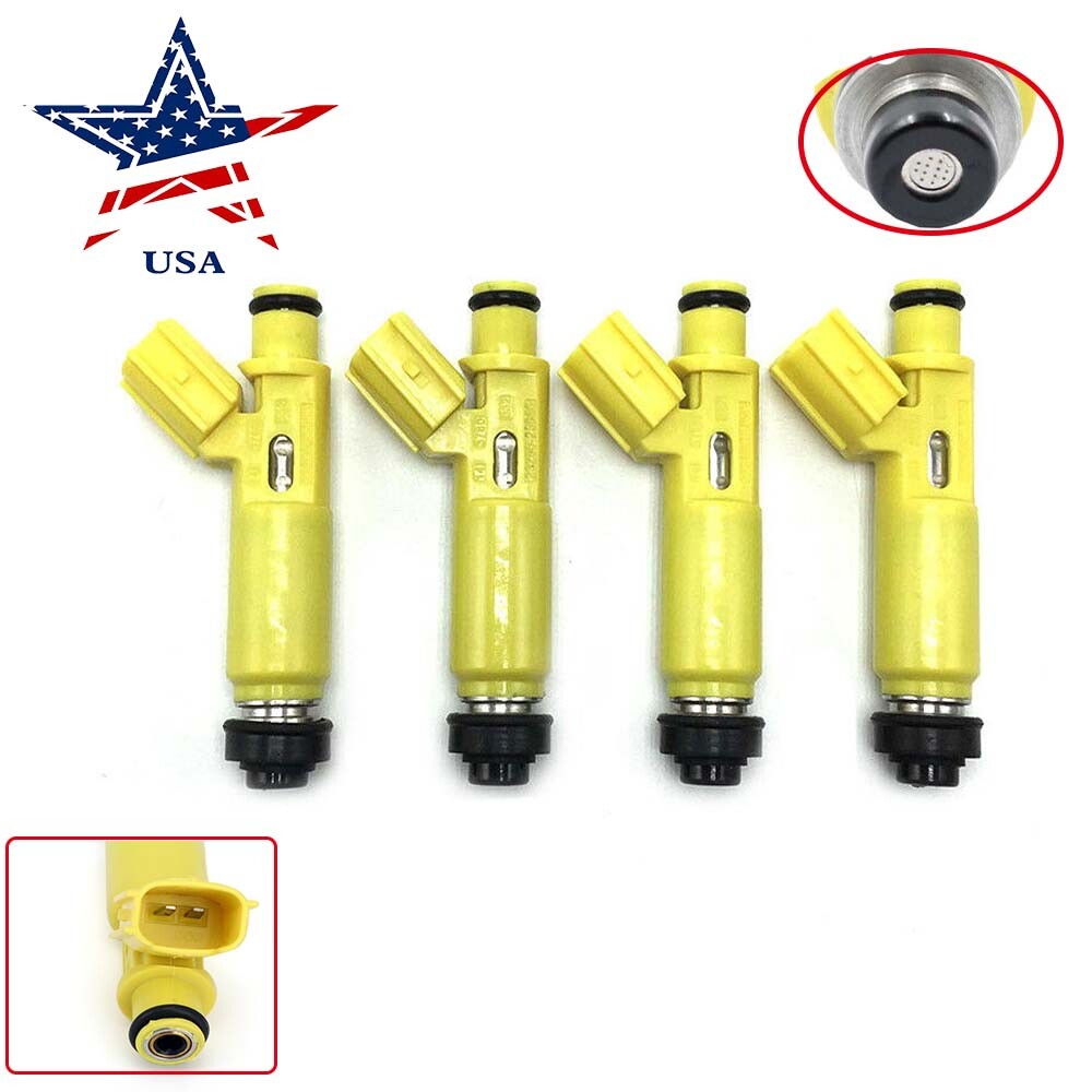 Set 4PCS Fuel Injector Nozzle 23250-28050 for Toyota RAV4 2001-2003 2.0L USA