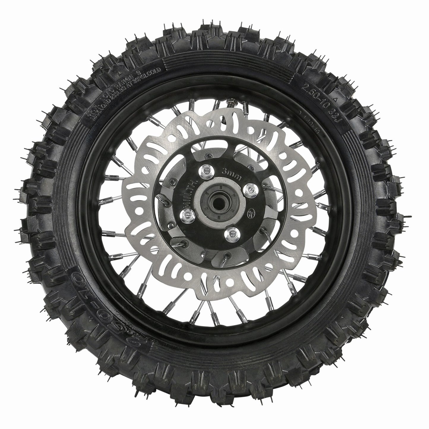 10-inch front wheel, 2.50-10 tire, rim, disc brake kit, off-road bike cooler, 70cc 110 CRF50