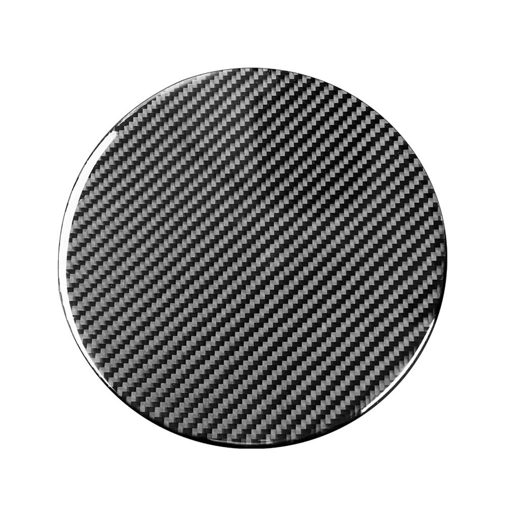 Carbon Fiber Inner Fuel Tank Panel Cover Trim Fit for Toyota Tundra 2014-2021 Black