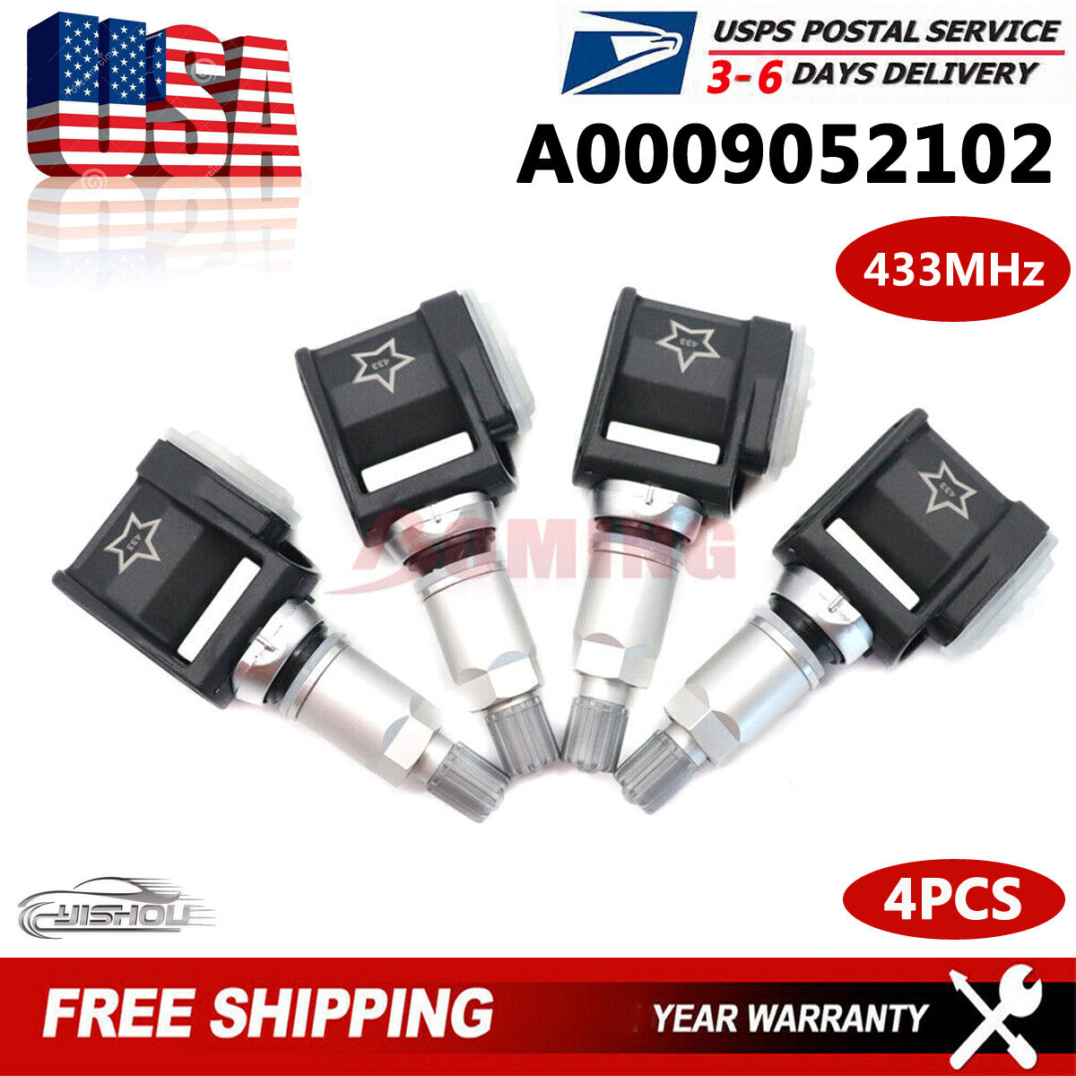 A0009052102 TPMS Tire Pressure Sensor for BMW G05 X5 2018-2019 G11 G12 7-Series