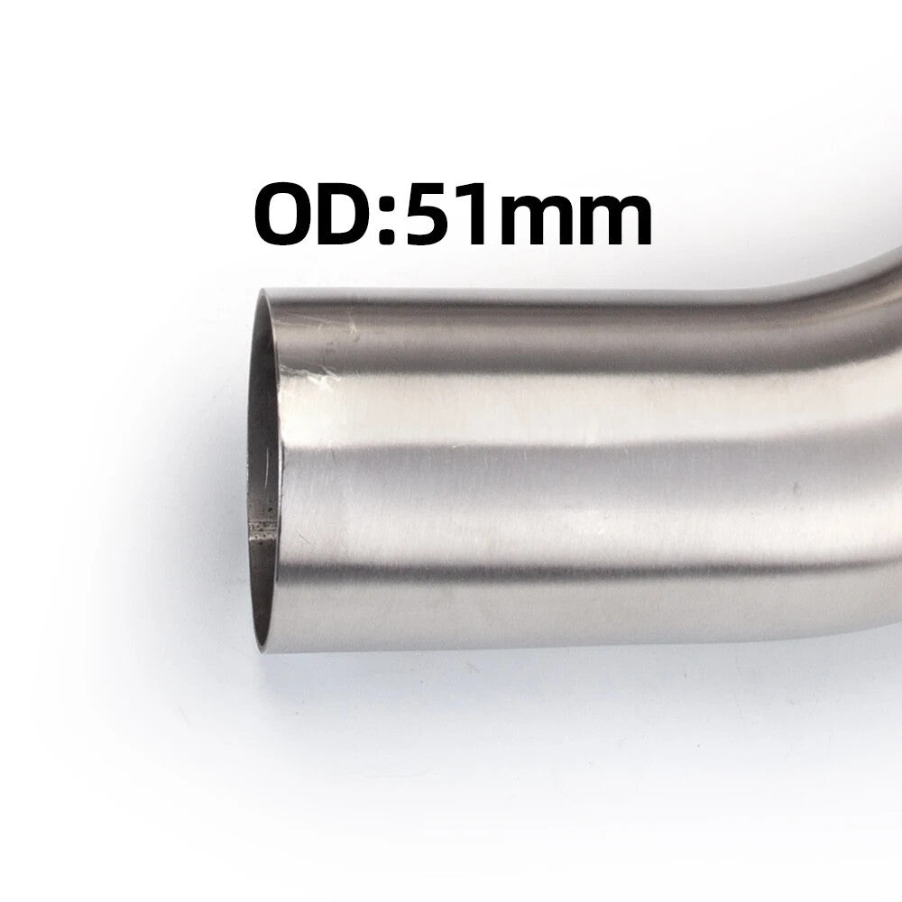 for Kawasaki ZX25R/ZX4R Stainless Steel Mid Pipe 51mm Slip-On Exhaust Connection Kit