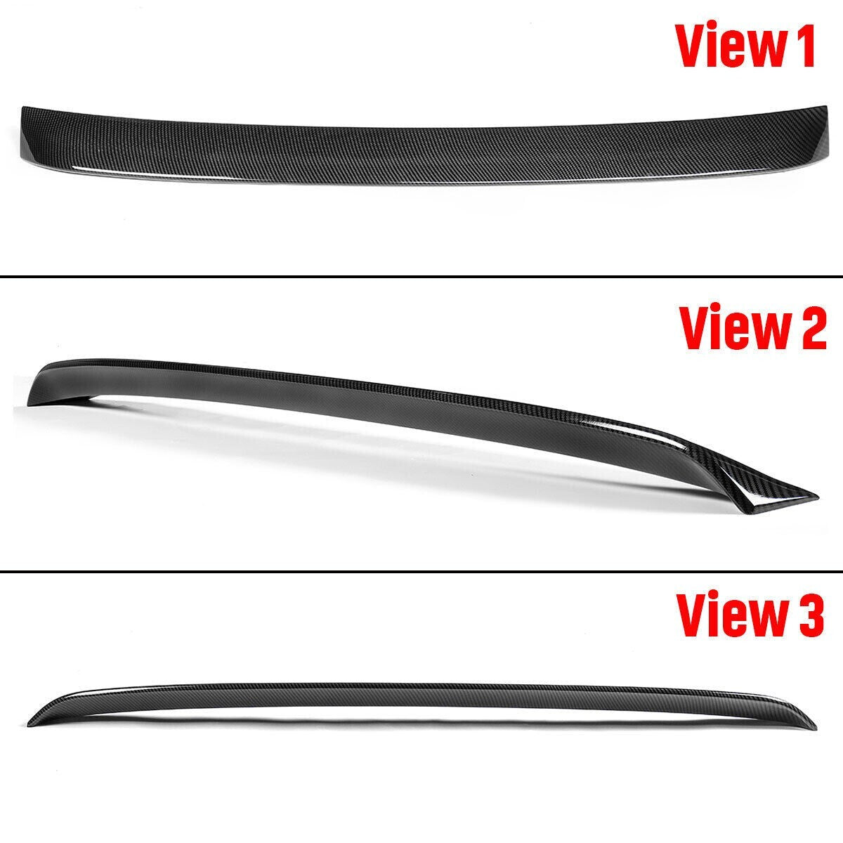 Rear Roof Spoiler Upper Wing for Infiniti G35/G25/G37/Q40 2007-2013 Carbon Fiber