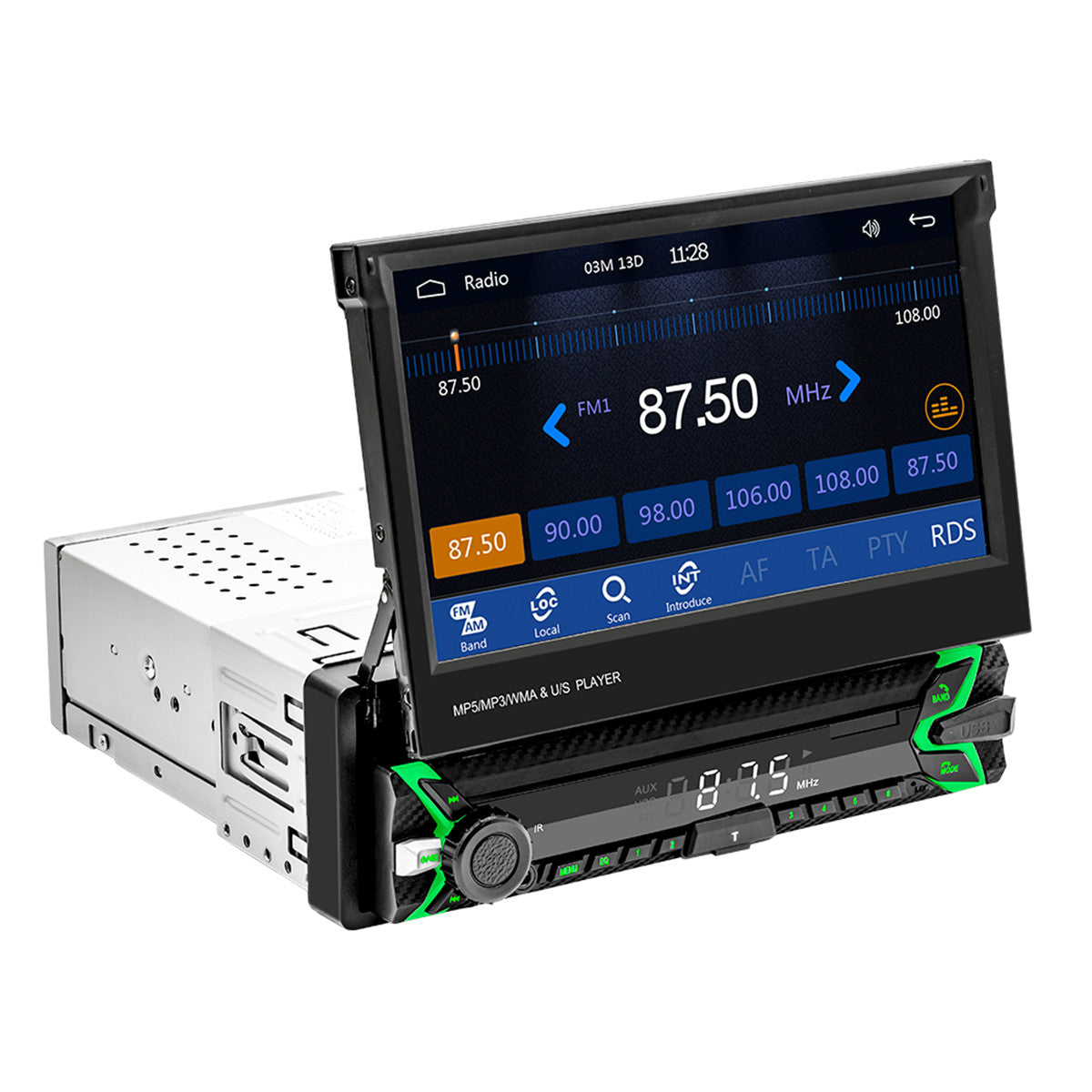 7in 1Din Car Radio MP5 Player Mirror Link Bluetooth For Carplay Android Auto
