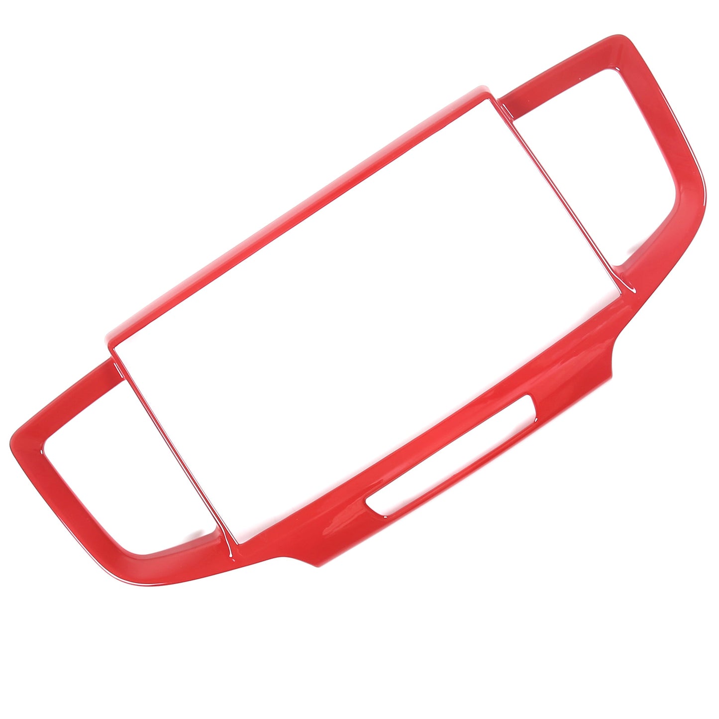 Red carbon fiber gear shifter cap trim for Toyota Supra A90 2019-2022