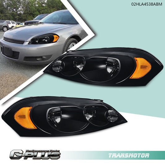 Suitable for 2006-2016 IMPALA Limited Edition Black House Amber Corner Headlamp