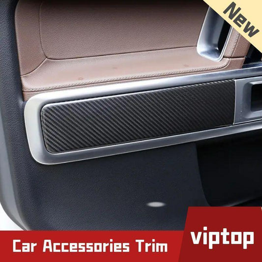 4x Carbon fiber Door Handle Panel Cover Trim For G-Class W464 G500 G63 19-2023