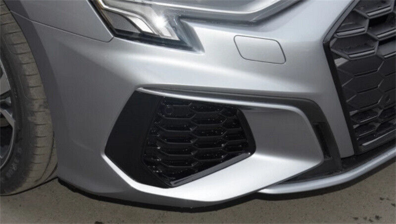 Right Side ABS Front Bumper Fog Lamp Cover Bezel Grill Fit for Audi A3 2021-2022
