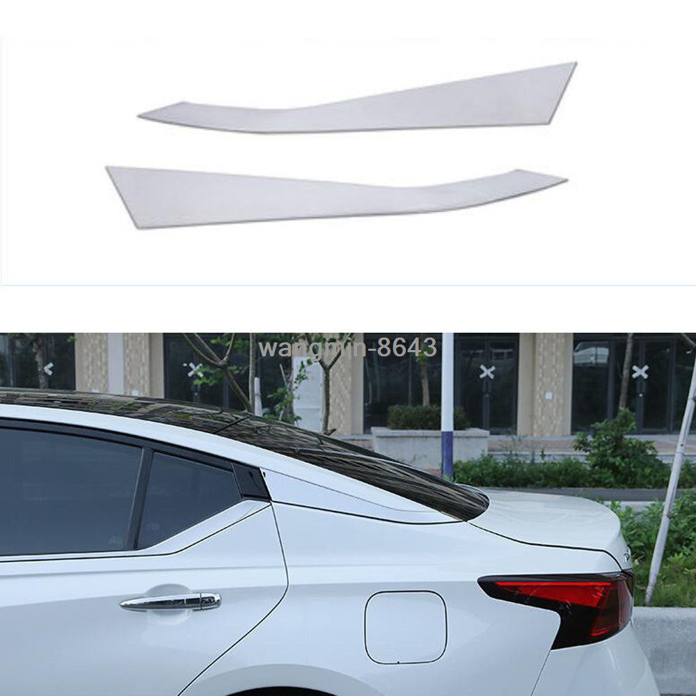 Chrome Rear Window Side Triangle Panel Trims for Nissan Teana Altima 2019-2022