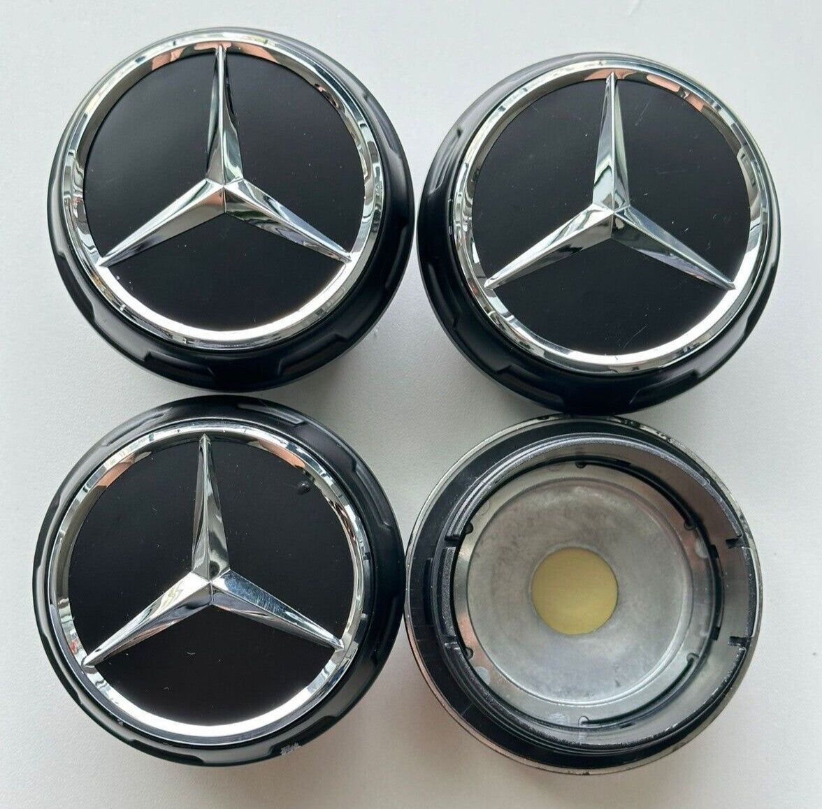 4-piece center wheel set for Mercedes S63 W205 W213 W218 with screaming wheel covers 68mm/2.67 inches