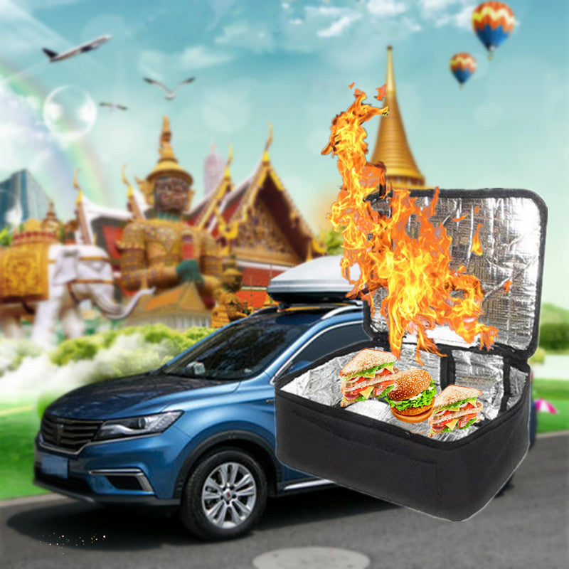 for Mini Car Electric Oven Box Prepared Meals Cooker Instant Food Heater Warmer Bag