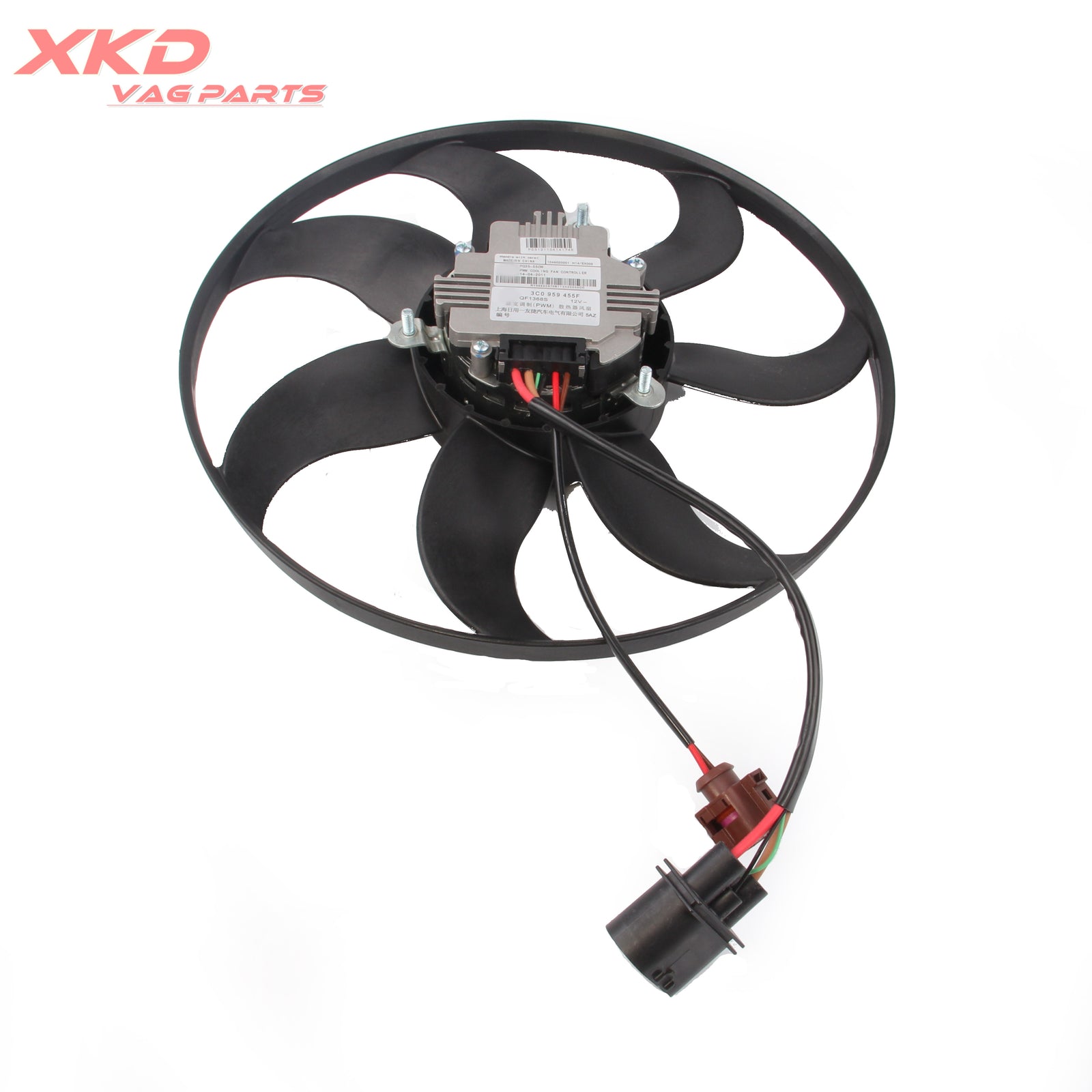 Radiator cooling fan assembly suitable for Volkswagen for Golf , for Jetta , for Passat , for Audi A3 3C0959455F