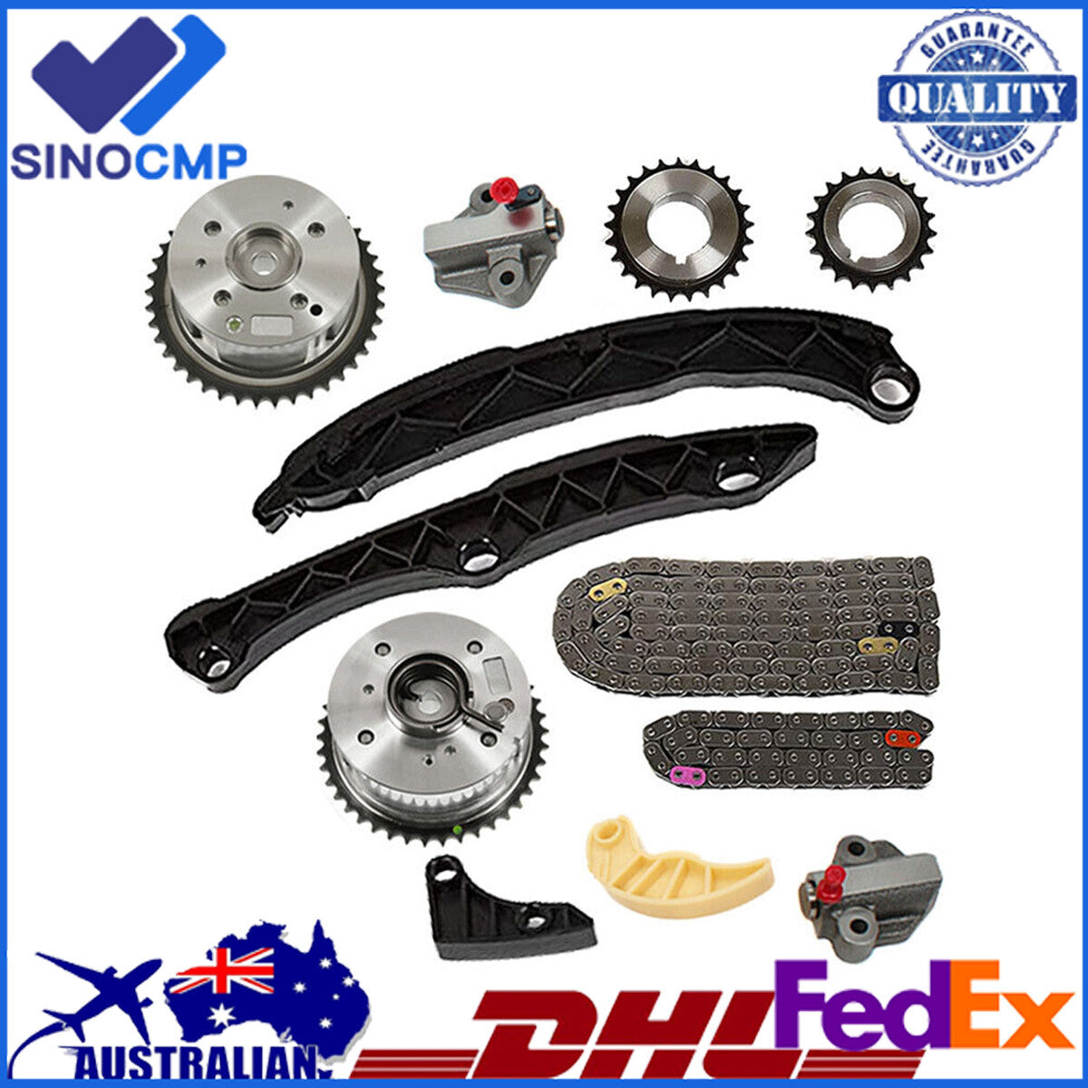 Timing Chain Kit ExhaustIntake Camshaft Gear for HYUNDAI SONATA for KIA OPTIMA 2.4L