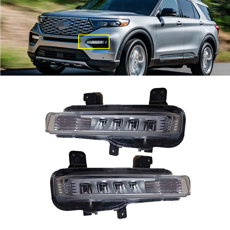 pair of LED daytime running lights (DRL) and fog lights are available for the for Ford Explorer 2020 and 2021 models.