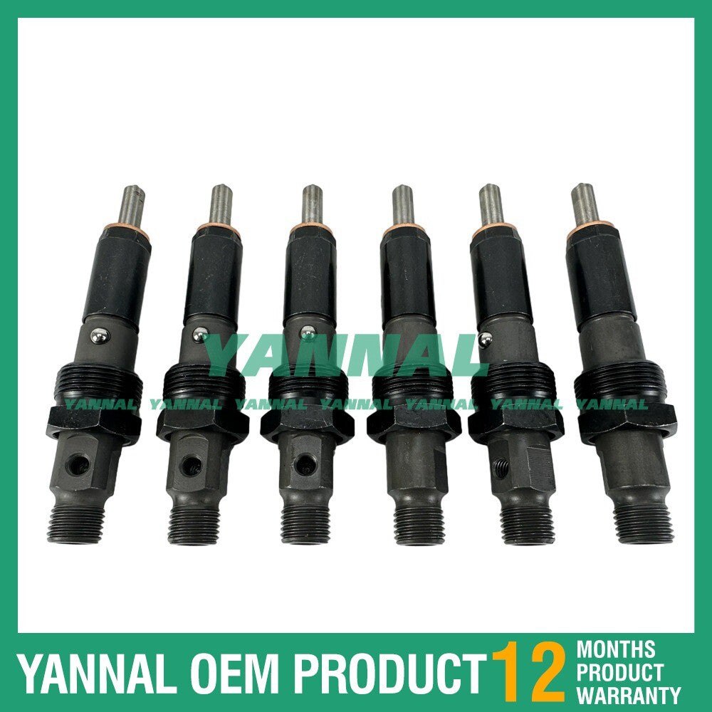 Six fuel injectors for 6B, 6BT, 6BTA 5.9L engines 3283577, 3283562 (1989-1993-).