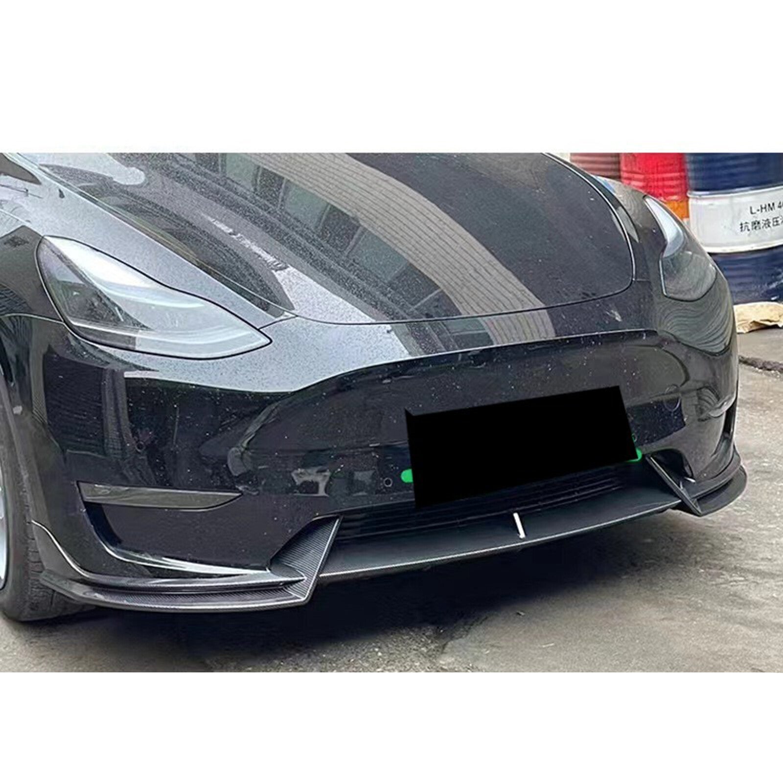 Glossy Black for Tesla Model 3 2017-2023 Front Bumper Lip Spoiler Splitter