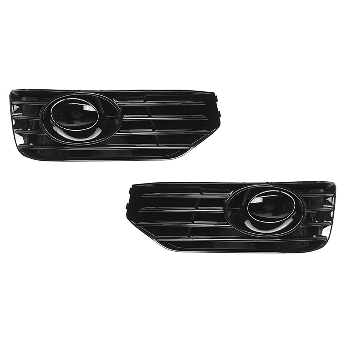 2 Black Front Fender Fog Light Cover Grille for Volkswagen T5 T5.1 Sportline 10-15
