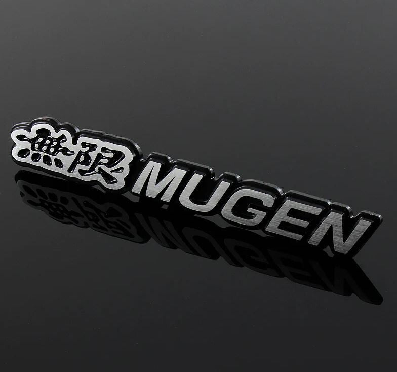 Mugen car rear sticker boot trunk badge black for Nissan